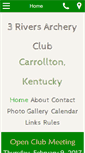 Mobile Screenshot of 3riversarcheryclub.com